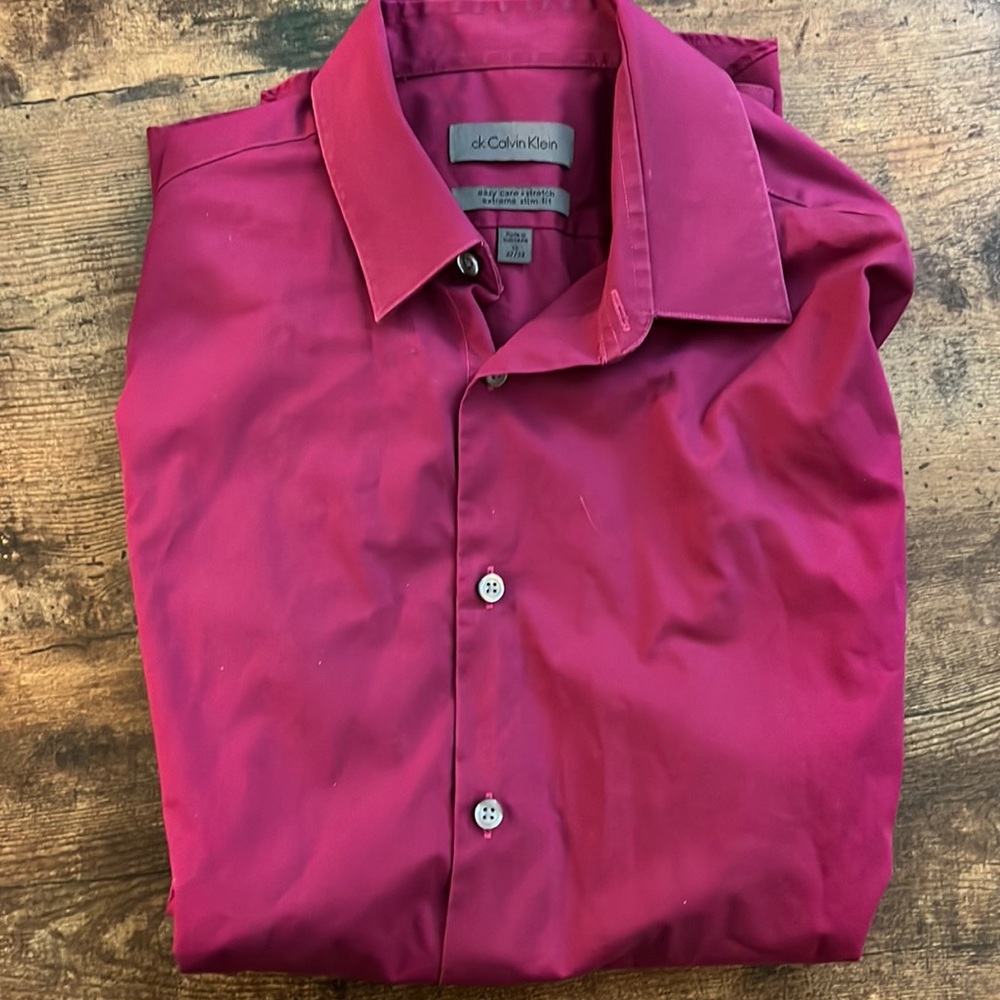 Forrest Berry Calvin Klein Extreme Slim Fit Dress Shirt